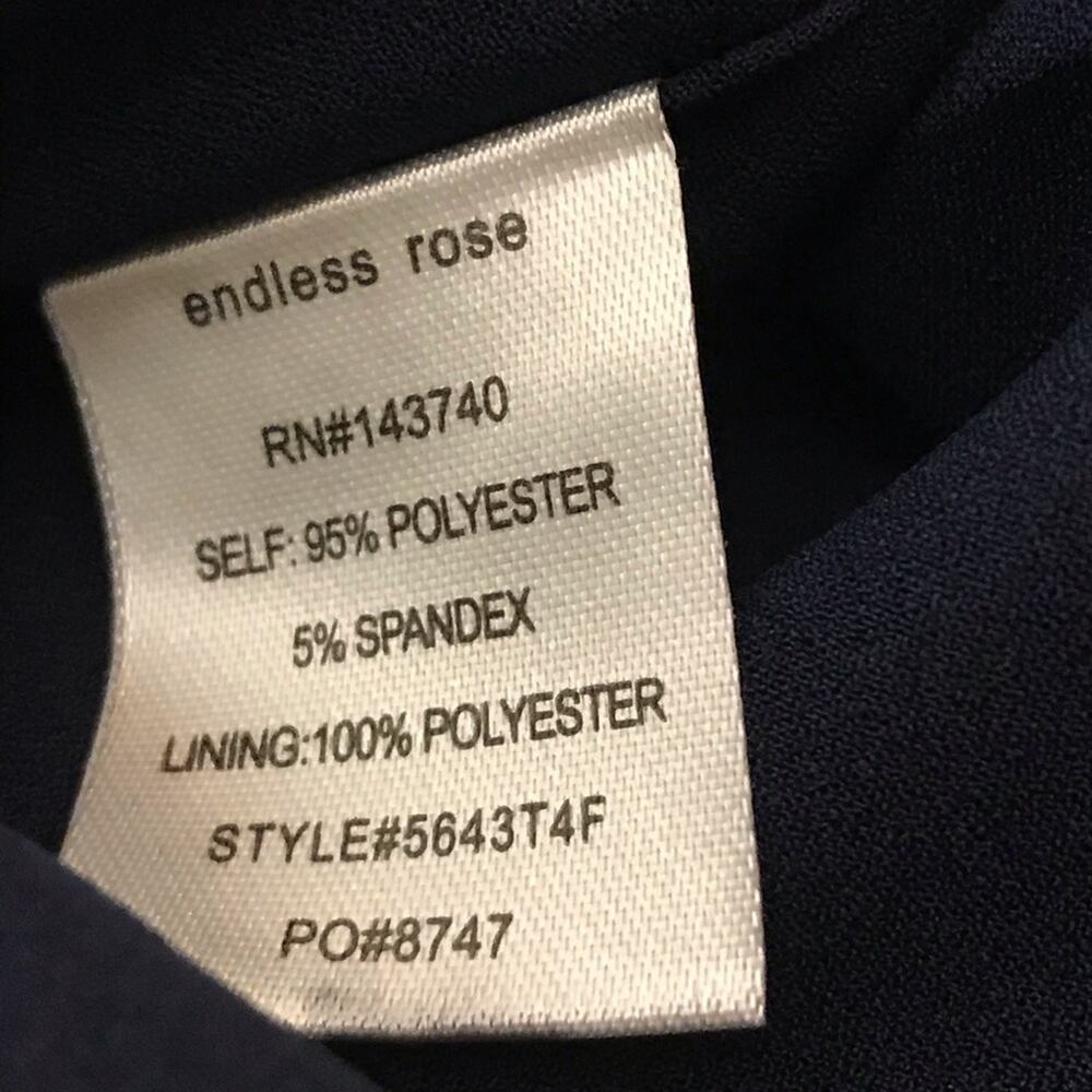 Endless Rose Crop Top, Navy Blue w/White Stripe - Picture 7 of 7